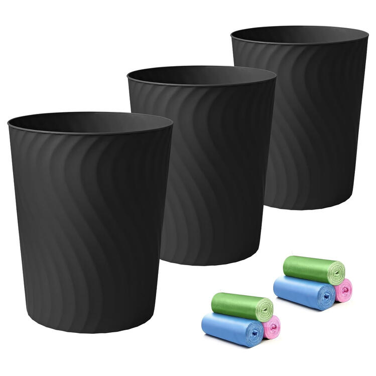 ygjt 1.8 gallon small bathroom trash can 3 pack